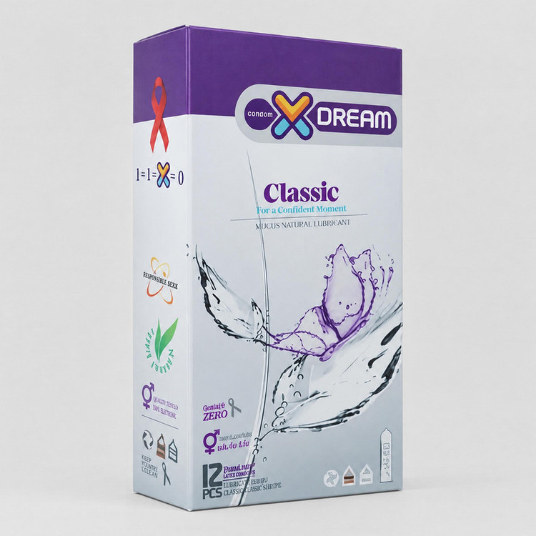 کاندوم ایکس دریم مدل Classic بسته 12 عددی
