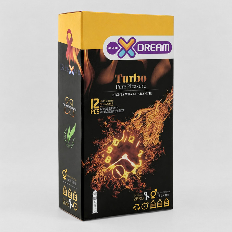 کاندوم ایکس دریم مدل Turbo بسته 12 عددی