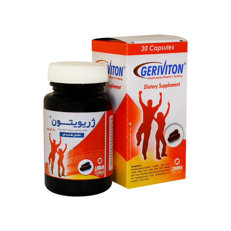 کپسول ژریویتون زهراوی بسته 30 عددی
